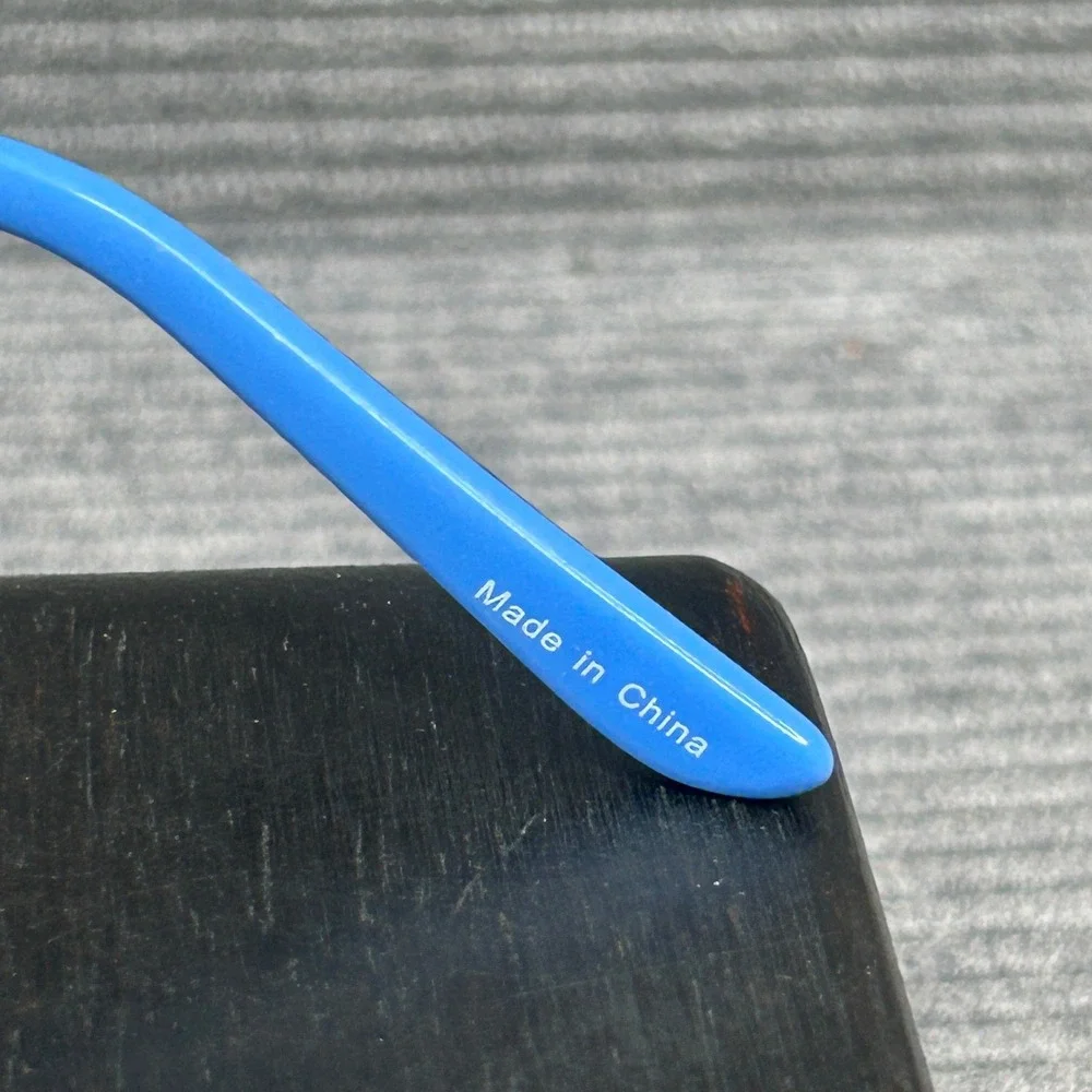 Blue Two-Tone Rectangular Y2k Eyeglass Frames G013 53-17-135 COL.01